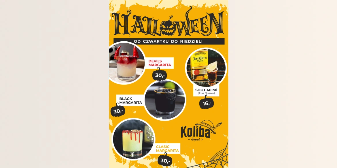 Halloween oferta drinków